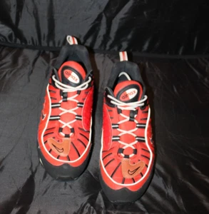 🔥Nike Air Max 98 AM98 Habanero Red Black Bred Shoes Running 640744 604 -Size 12 - Picture 1 of 17