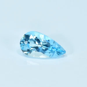 0.58Ct Pear _Dazzling Natural Blue Aquamarine _"VVS" Clarity Gemstone - Picture 1 of 1