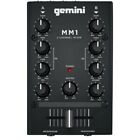 Gemini Pro Audio Equipment 2 Channel Podcast Live Studio Mini Sound Mixer DJ