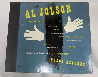 Al Jolson 4 album/8 song set- 78 rpm. Featuring Bing Crosby - Image 1 of 4