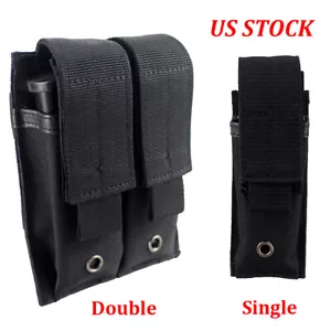 US Single Double Magazine Pouch Holder for Flashlight Knife Utility Tool Holster - Picture 1 of 14
