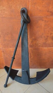 Raro ancla de hierro marino años 1950-1960 levantada desde el fondo del Mar Negro - Imagen 1 de 12