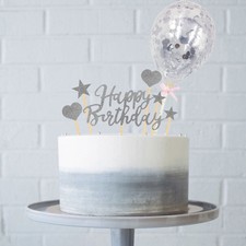 Nuova pratica targa in plastica per torte di compleanno palloncino