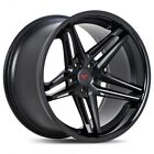 20X8.5" Ferrada Wheels Cm1 Matte Black With Gloss Black Lip Rims