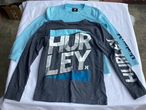 Hurley Boy's 2-Pack Thermal Crew Neck Long Sleeve T-Shirts Medium 10/12 - Picture 1 of 5