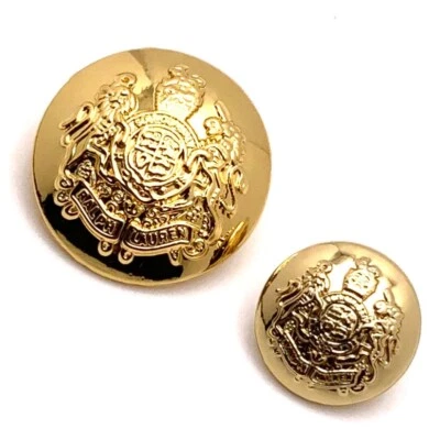 BRAND NEW  Ralph Lauren Coat of Arms Set of 2 Gold Buttons - Image 1 of 2