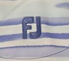 Footjoy Pullover Womens Large Purple White 1/4  Zip LS Golf Shirt Casual *New*