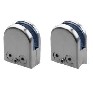 Abrazadera de vidrio acero inoxidable 304 soporte para barandilla de escalera 6-12 mm - Imagen 1 de 13