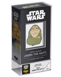 2023 Niue Star Wars Day Jabba the Hutt Chibi Special Release 2 oz silver coin - Picture 1 of 5