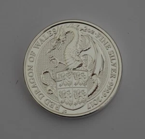2017 Queen's Beast The Dragon of Wales Silber 2oz - Bild 1 von 2