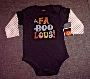 Halloween One Piece Long Sleeve Creeper I'm FaBooLous! Infant Size 6-9 Month New - Picture 1 of 4