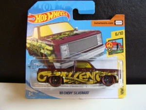 Hot Wheels 83 CHEVY SILVERADO 6/10 HW Art Cars 2019 embalaje original/nuevo 1:64 - Imagen 1 de 2