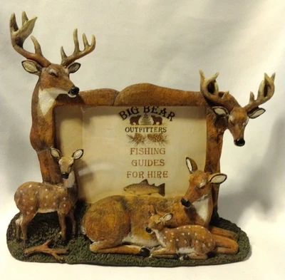 Marco de fotos de naturaleza de resina 3D Big Bear Outfitters para imagen de 4 X 6 B2 Foto 1 de 4