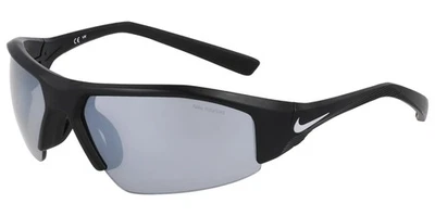 Nike Skylon Ace 22 Polarized Black Semi Rimless Wrap Sunglasses - NKFV1507-010 - Image 1 of 4