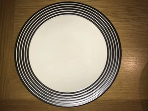 Denby - Intro Stripes Brown And Cream - Dinner Plate 27.5cm - Picture 1 of 4
