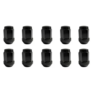 10 Radmuttern Kegelbund geschlossen 60° M14x1.5 34mm Schwarz Jaguar E-Pace X540 - Bild 1 von 5