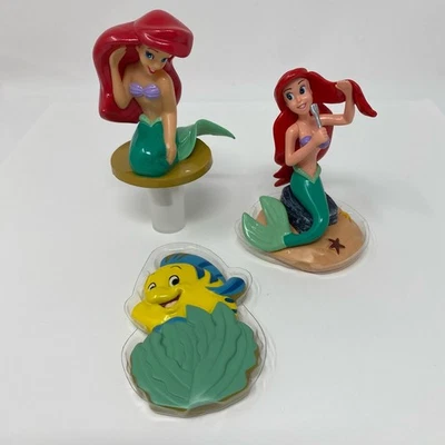 Juego de 3 adornos para pasteles de cumpleaños Little Mermaid Ariel Foto 1 de 4