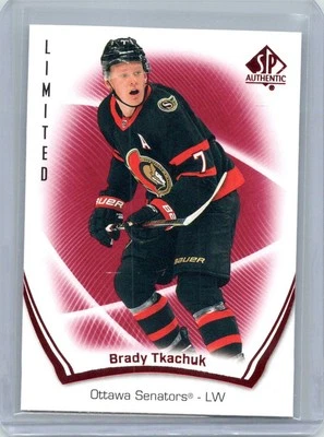 21-22 UD SP Authentic Hockey 46 Brady Tkachuk - Image 1 of 2