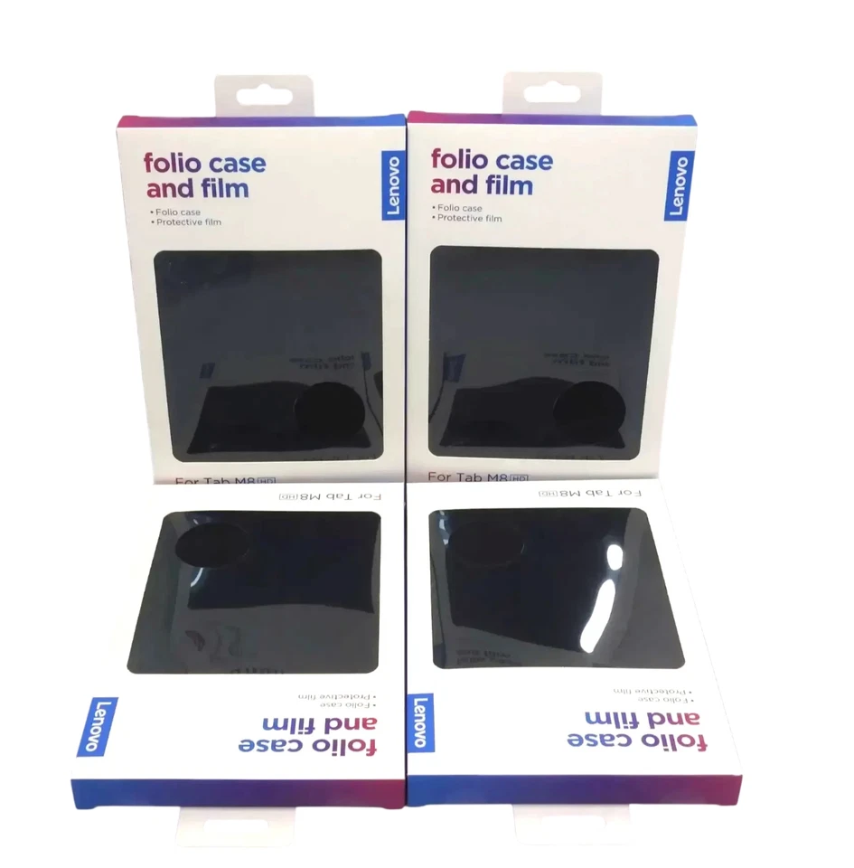Lote de 4 fundas tipo folio Lenovo TAB M8 NEGRAS (EE. UU.) - Envío gratuito. Foto 1 de 3
