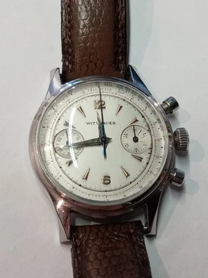 Wittnauer Telemeter Chronograph Men's Wristwatch RUNS (Read Desc) - Image 1 of 4
