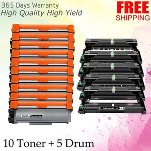10x TN660 Toner + 5x DR630 Drum For Brother MFC-L2700DW DCP-L2520DW HL-L2360DW - Picture 1 of 1