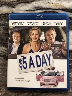 $5 a Day 2008 Blu-ray Christopher Walken Sharon Stone Amanda Peet Like New - Image 1 of 4