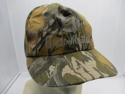 Sombrero de caza vintage Gander Mountain Duck ciervo espalda a presión verde musgo roble camuflado para hombres Foto 1 de 4