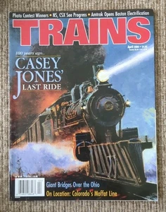 Trains Magazine - April 2000 - CSX, Boston Electrification, Ohio River Bridges - Picture 1 of 2
