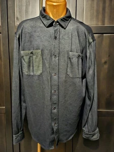 Merrell dark grey Button Down Collared Men's jersey Shirt Size M - Picture 1 of 13