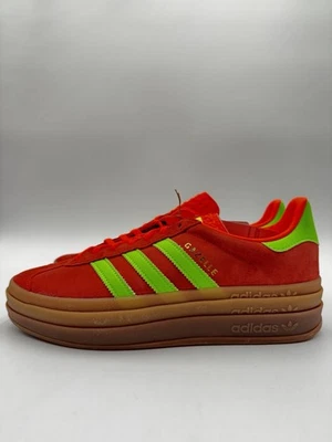 Adidas Mujer Gazelle Negrita Originales Talla 10.5 Solar Naranja Verde |H06126| Foto 1 de 4