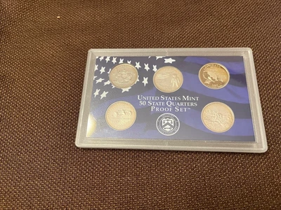 2002-S 50 State Quarters Proof Set -TN, OH, LA, IN, MS - Image 1 of 3