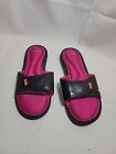 Nike Comfort Footbed Slides Sandals Hook Loop Strap Pink Black Orange Womens 10