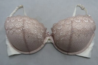 Sujetador Gilligan & O'Malley 34C Marfil Acolchado Push Up Con Aros Cierre Ajustable Foto 1 de 4