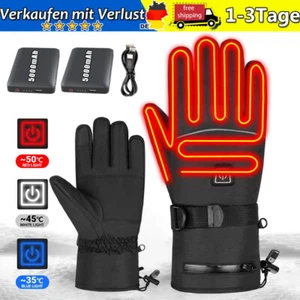 5000 mAh Batterie Motorrad Beheizte Handschuhe Warm Thermo Heizhandschuhe DHL - Bild 1 von 11