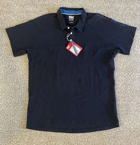 Neu Herren Helly Hansen Newport Polo Kurzarm Hemd Regular Fit Navy Gr: 2XL - Bild 1 von 9