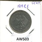 2 DM 1978 J T.HEUSS WEST & UNIFIED GERMANY Coin #AW503U