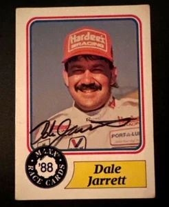 Dale Jarrett 1988 MAXX signed card NASCAR RC Rookie Card - Picture 1 of 1