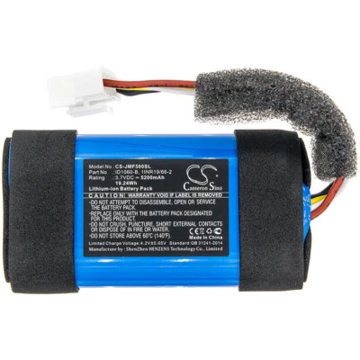 5200mAh Battery For JBL Flip 5  JBLFLIP5WHTAM ; P/N: ID1060-B  1INR19/66-2 3.7V - Image 1 of 4