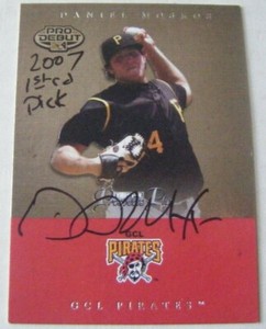 DANIEL MOSKOS signed CUBS CLEMSON 2007 Tristar Prospects Plus baseball card AUTO