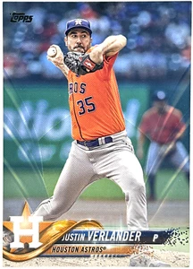2018 Topps Series 2 - Justin Verlander - Father's Day Blue /50 - Astros - Picture 1 of 2