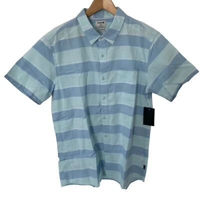 Camisa Hurley Para Hombres Talla XL RAYAS BLOQUEADAS Tejida Manga Corta Botón Delantero $50 NUEVA Foto 1 de 4