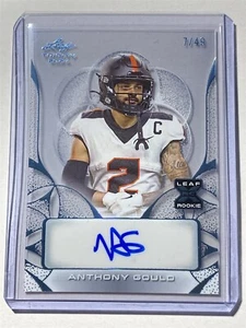 ANTHONY GOULD Beavers 2024 Leaf Trinity Clear Platinum Blue AUTO XRC 7/49 (F9) - Bild 1 von 2