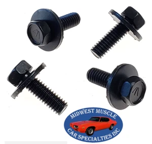 64-72 GM GTO Judge 442 Chevelle GSX Rear Trunk Deck Lid Hinge Bolts 4pc set FZ - Picture 1 of 6