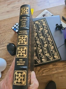 Franklin Library The Sound and the Fury FINE William Faulkner American Leather - Picture 1 of 6