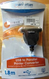 Manhattan Brant Full Speed USB to Parallel Printer Converter, 6' - Picture 1 of 3