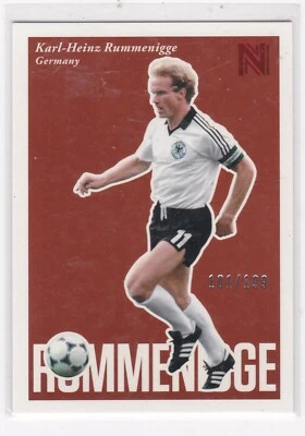 2017 Panini Nobility #88 Karl-Heinz Rummenigge Red 101/199 Germany - Image 1 of 2