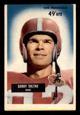 1955 Bowman Football #66 Gordon Soltau VG *e1 - Image 1 of 2