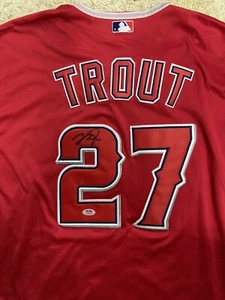 Mike Trout Signed Autograph Auto Angels Baseball Jersey PSA/DNA Read Description - Picture 1 of 3