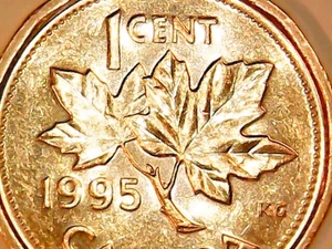 1995 Canada Cent Brilliant Uncirculated Red Queen Elizabeth II Canadian Penny - Picture 1 of 11