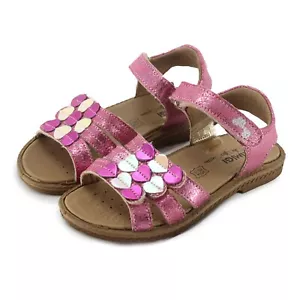 Primigi GIrls Open Toe Leather Sandals with Arch, Ankle and Orthopedic Support - Picture 1 of 4